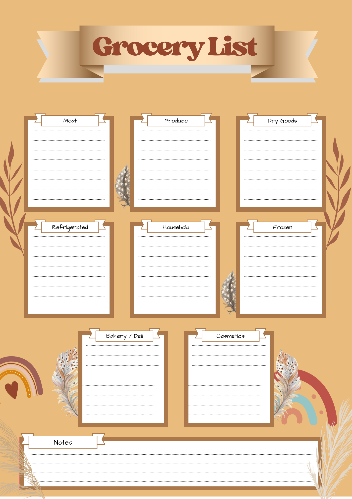 Illustrated Shopping List