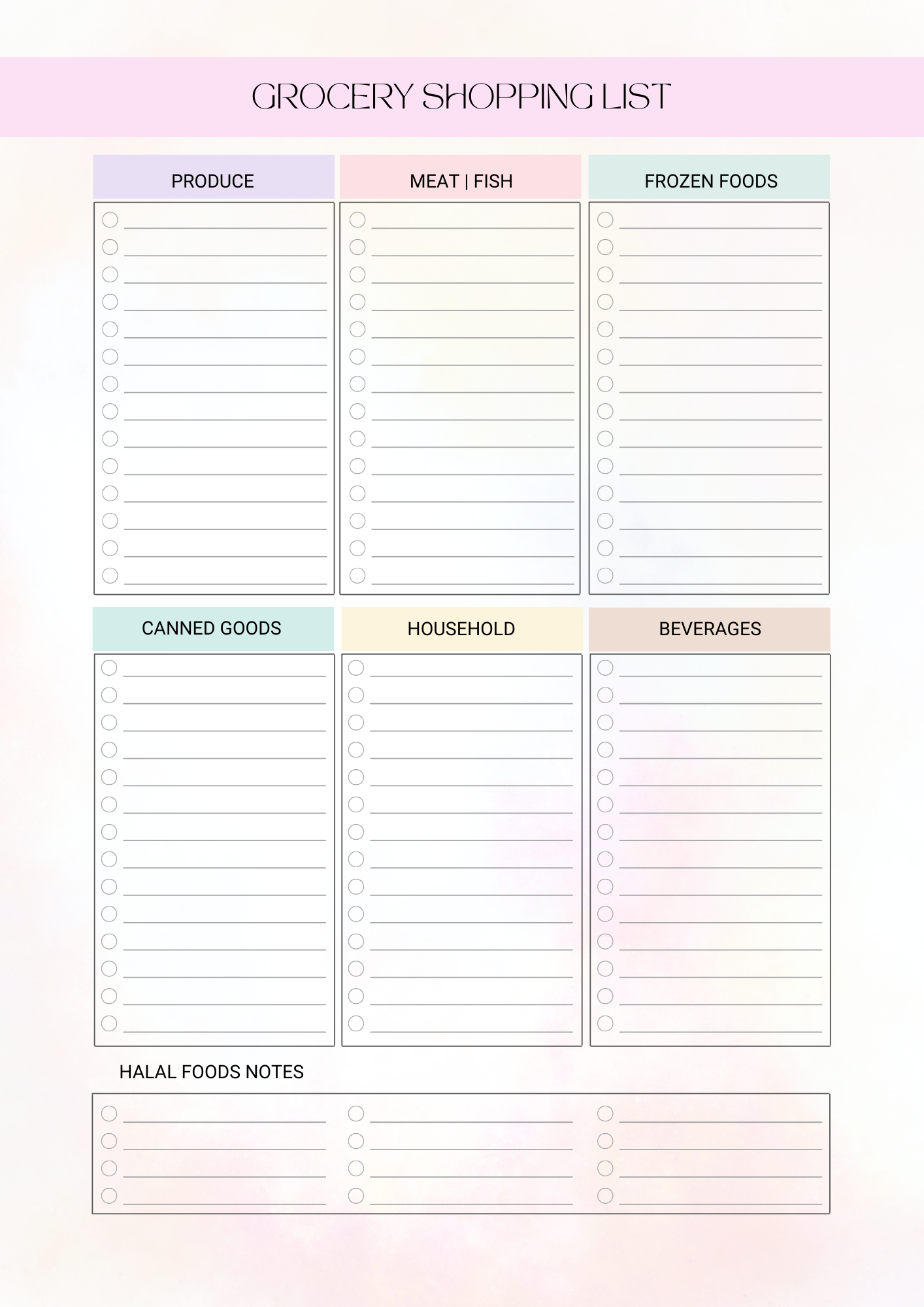 Shopping List Pink 1